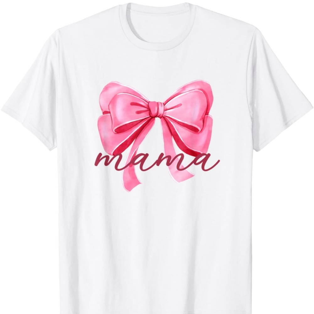 Pink Bow Graphic T-Shirt